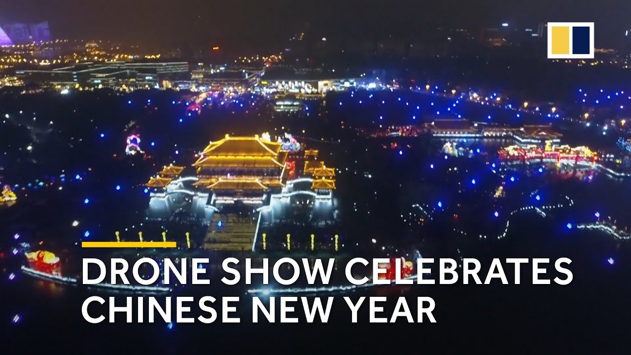 China dragon drone show